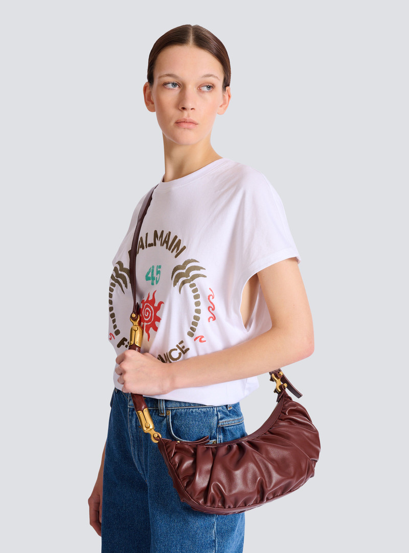 Ébène Hobo bag in calfskin leather 8