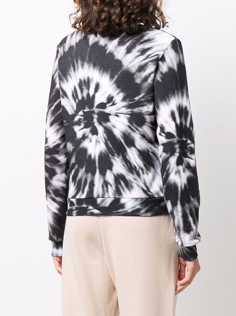 logo-embroidered tie-dye sweatshirt 4
