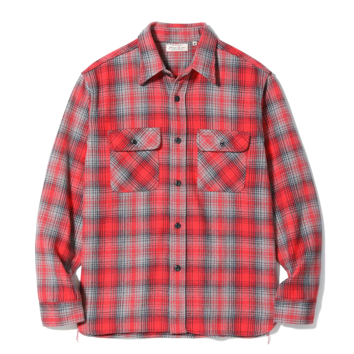 C29584 Fiction Romance Herringbone Twill Check Work Shirt Red - 1