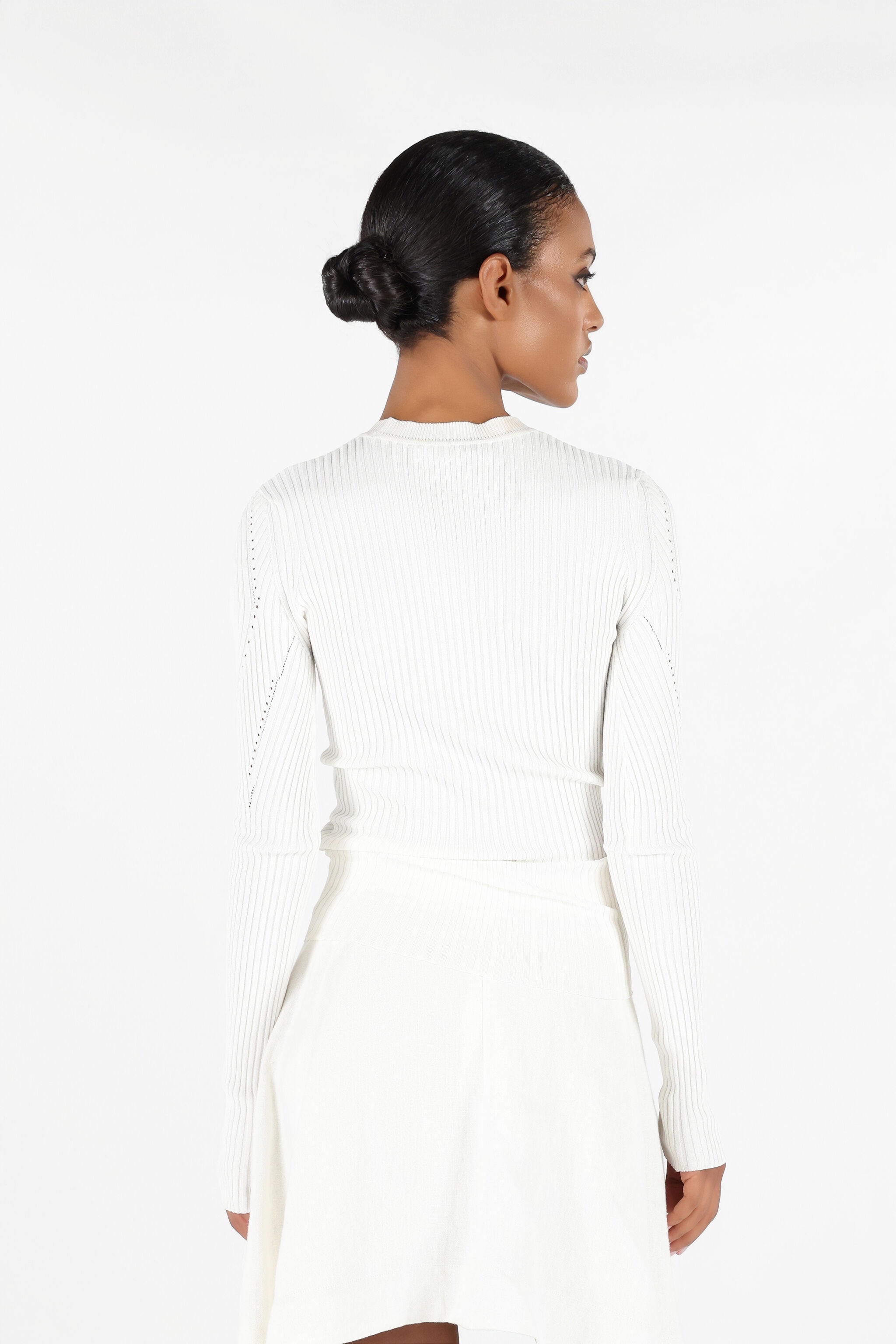 Wall Print Ribbed Sweater - 4