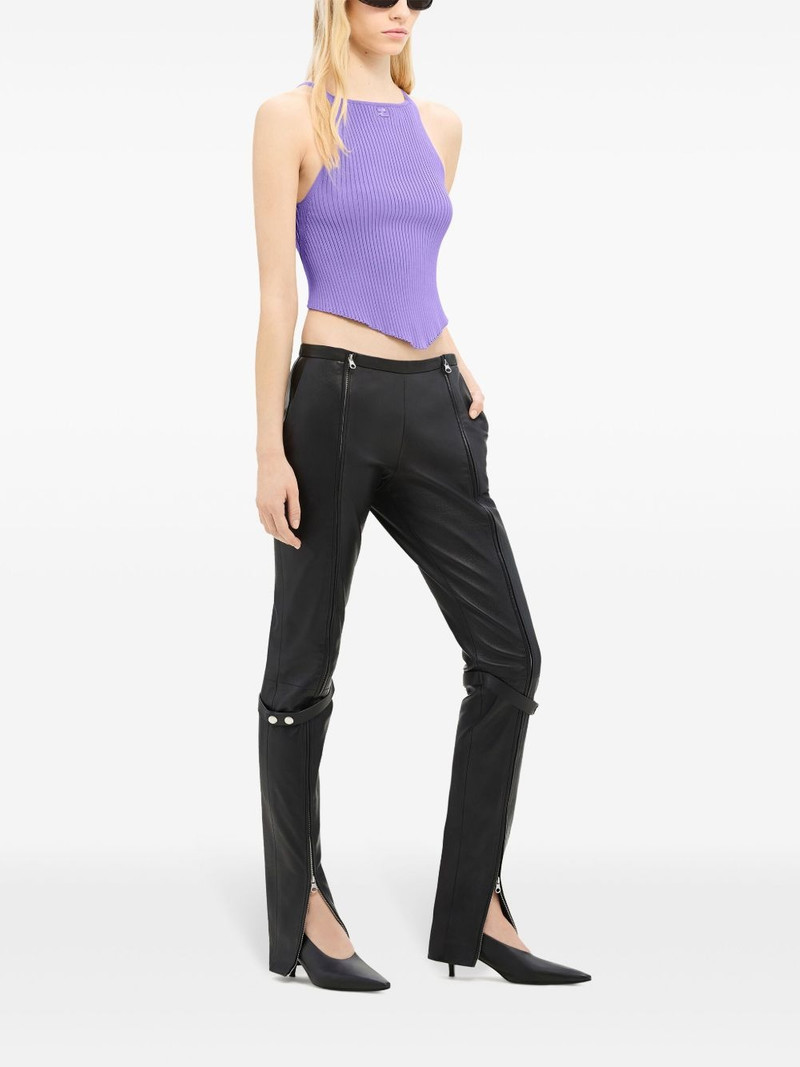 Pointy rib-knit tank top 3