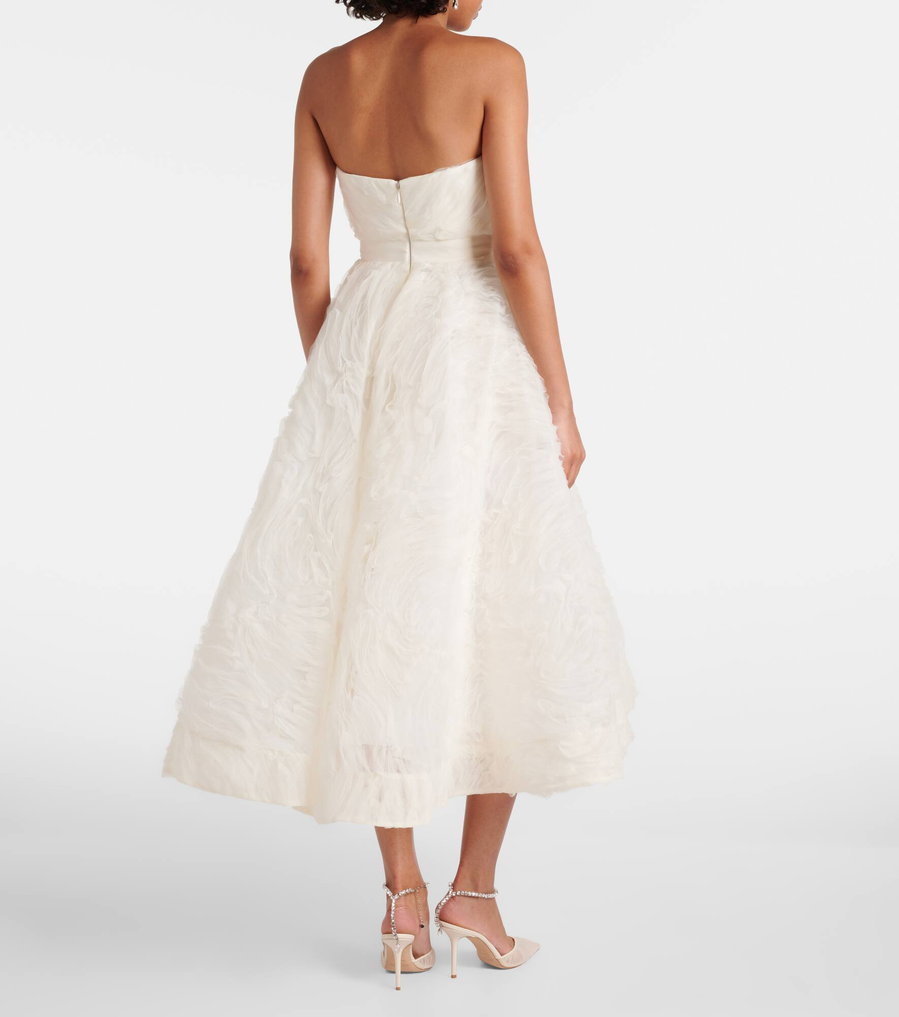 Bridal Willow tulle midi dress - 3