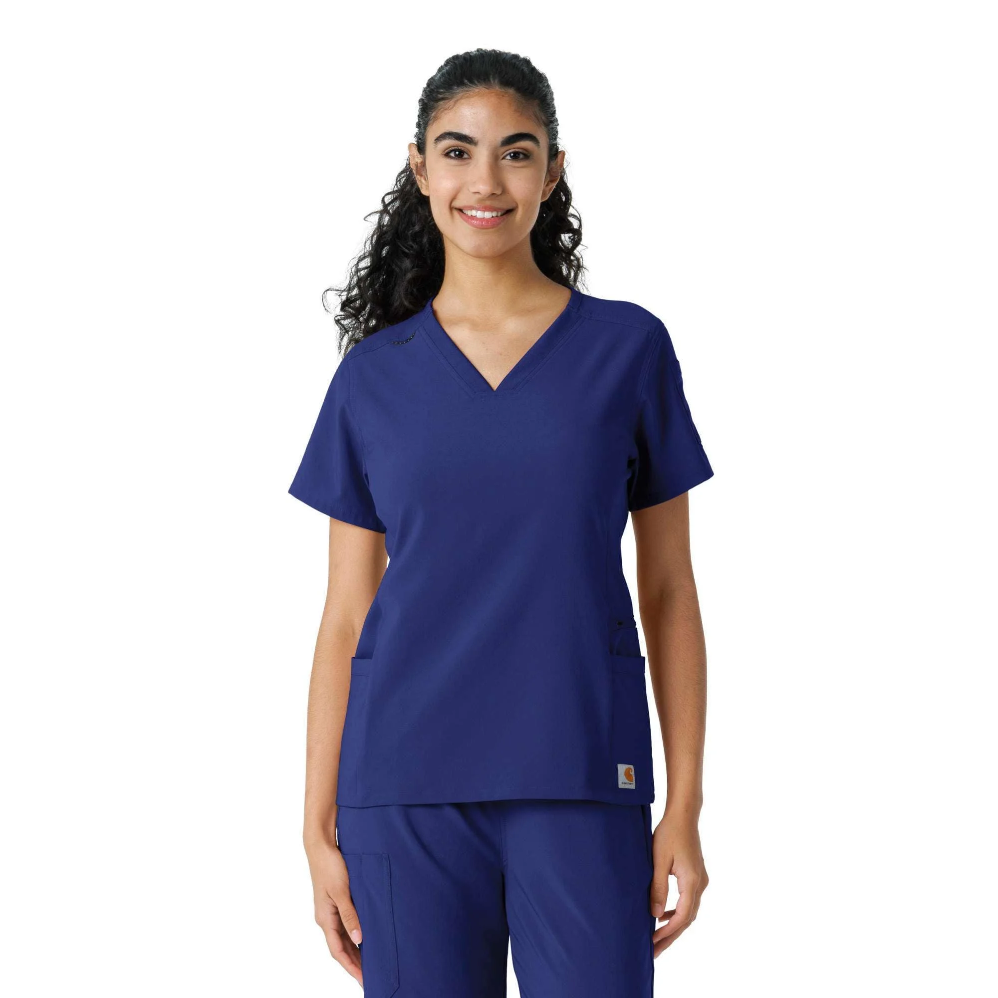 Women's Force Cross-Flex Knit Panel Scrub Top - 1