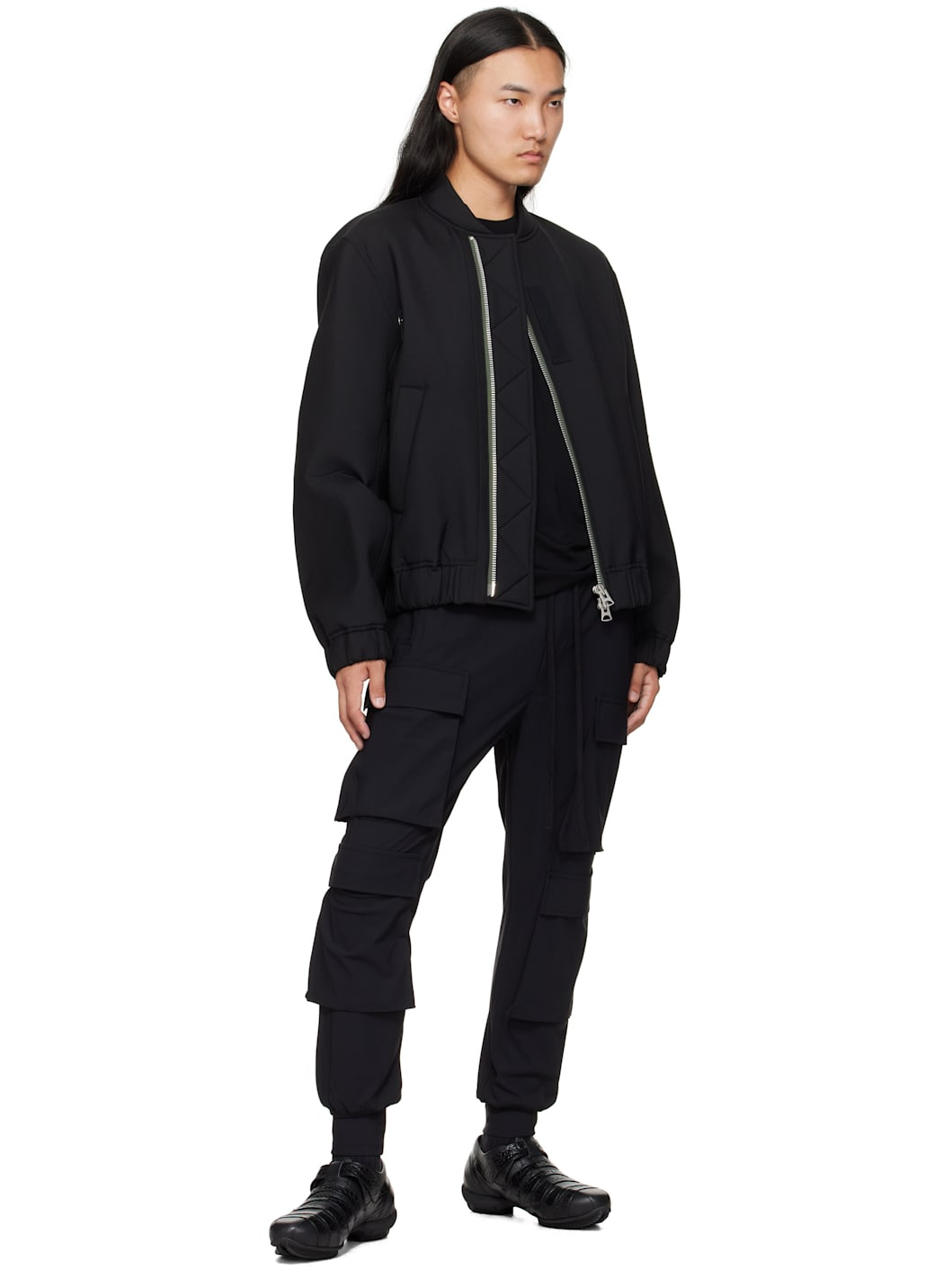 Black M P 31 Cargo Pants - 4