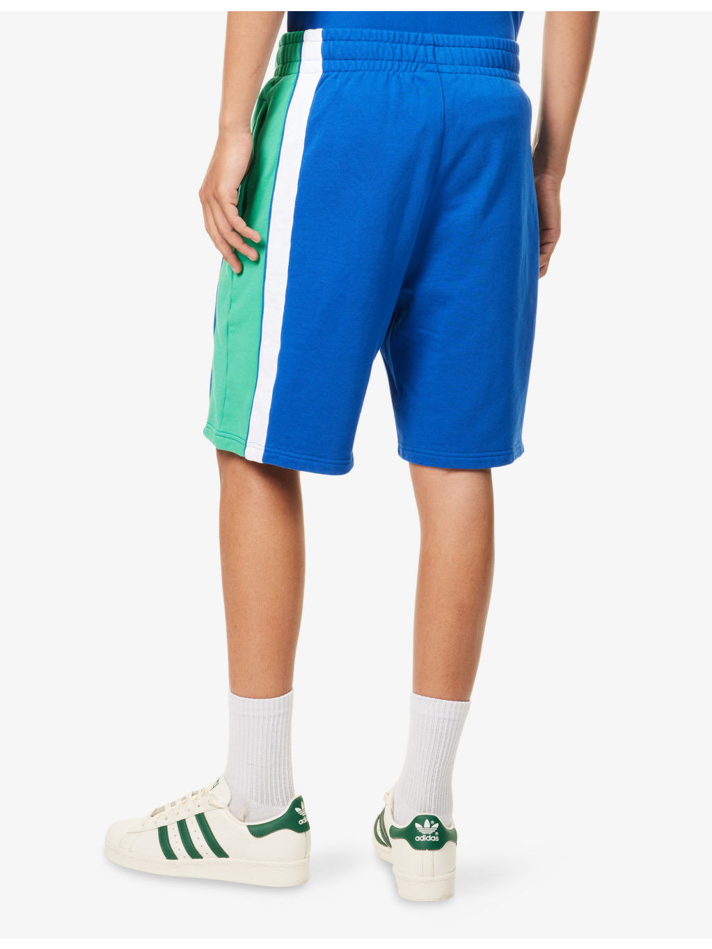 Great Wave Colour-Block Cotton-Jersey Sweat Shorts - 4
