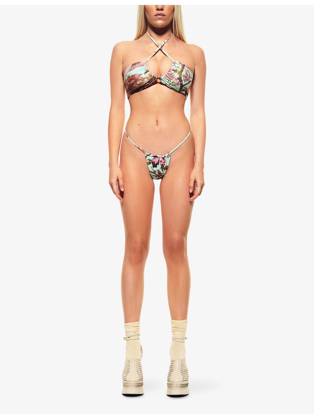 Roberto Cavalli X SKIMS Dipped String Printed Bikini Bottoms - 2