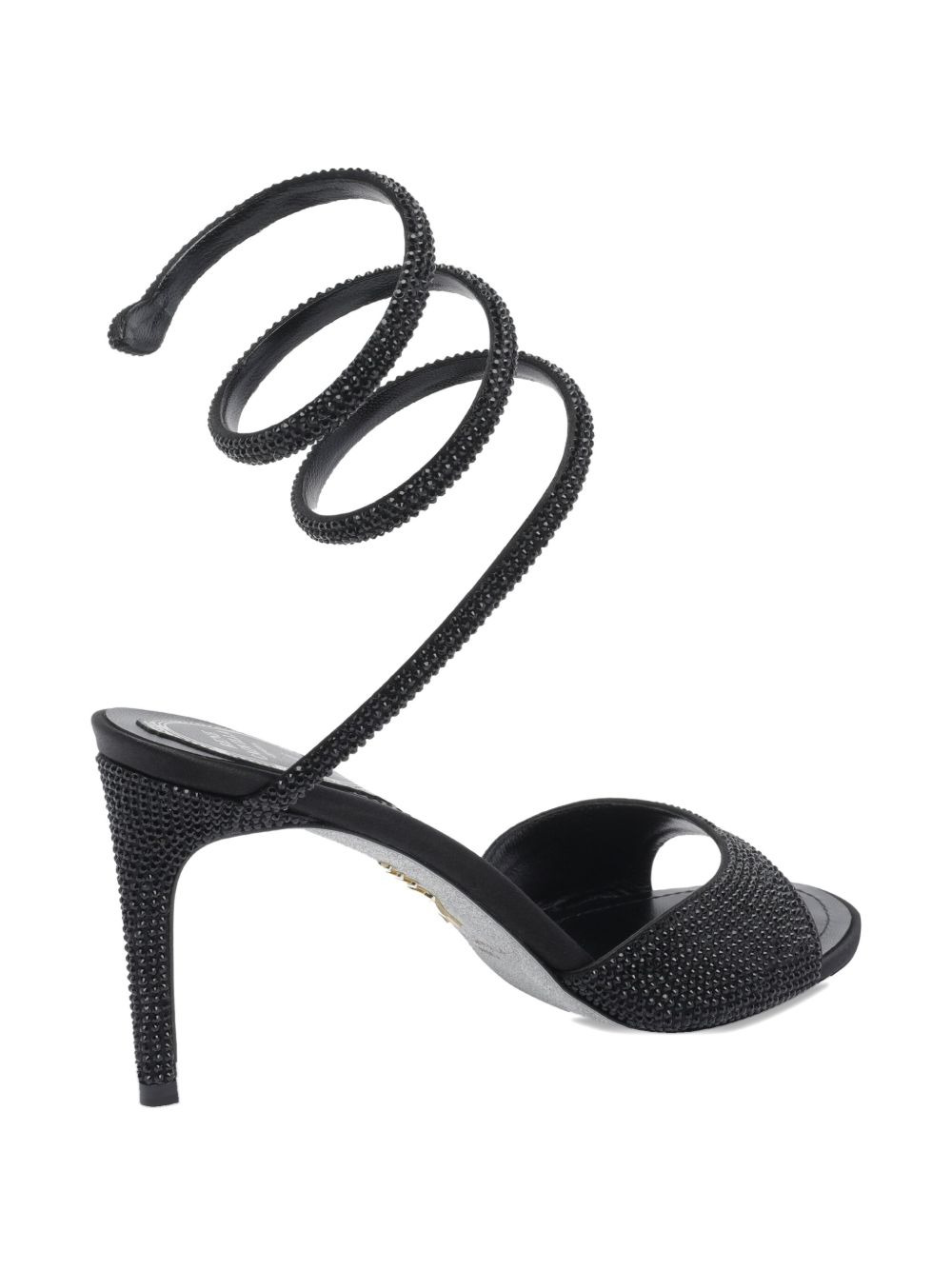 100mm crystal-embellished heeled sandals - 4