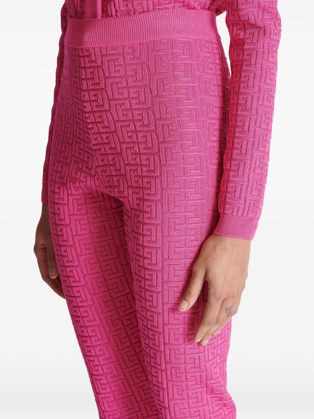monogram-pattern leggings - 6