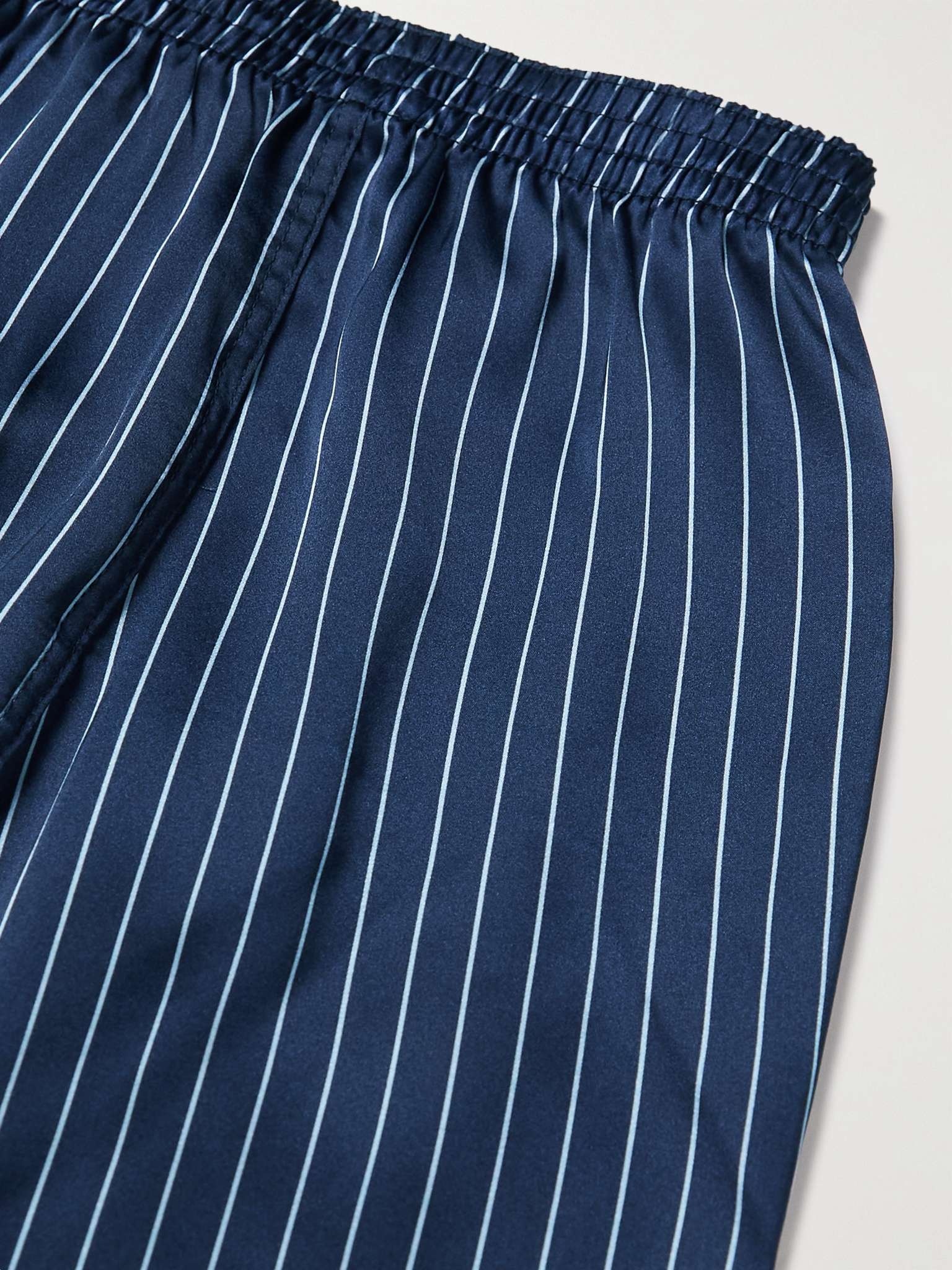 Striped Silk Boxer Shorts - 4