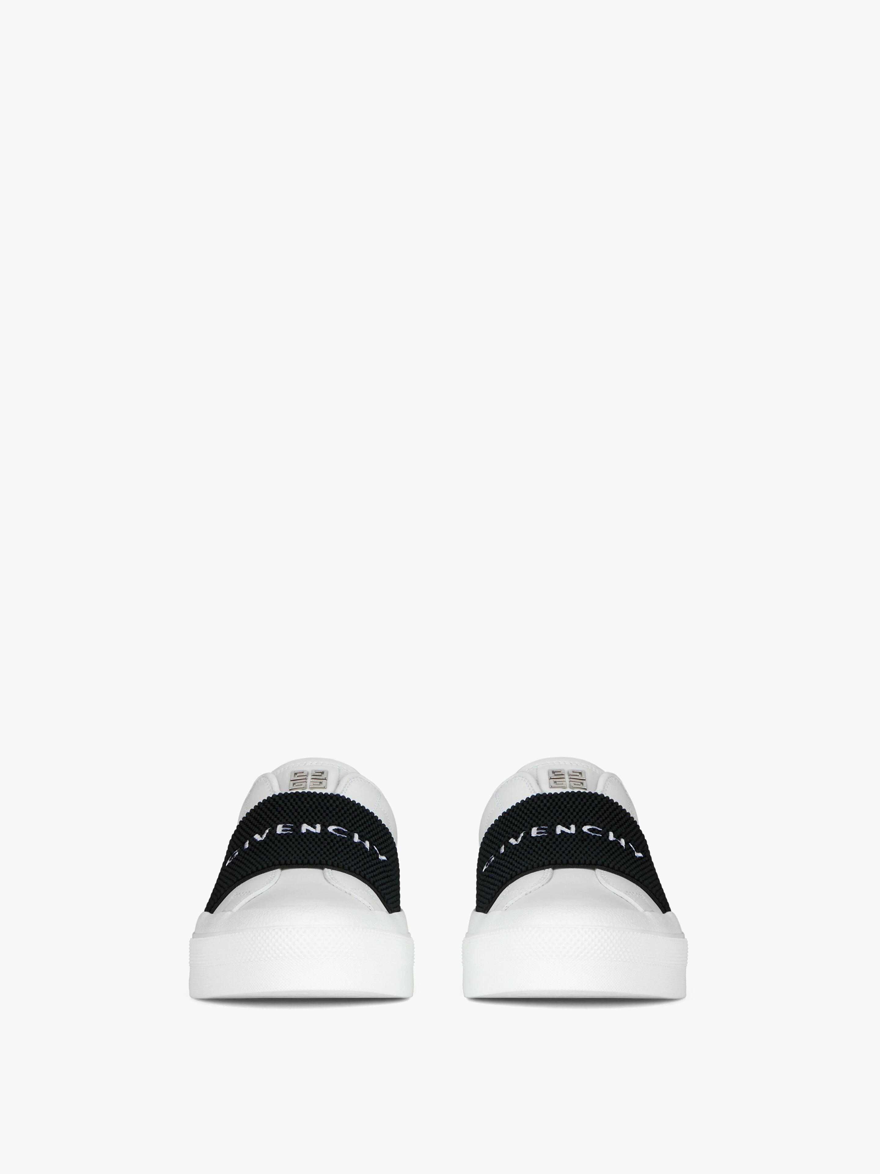 CITY SPORT SNEAKERS IN LEATHER WITH GIVENCHY STRAP - 2