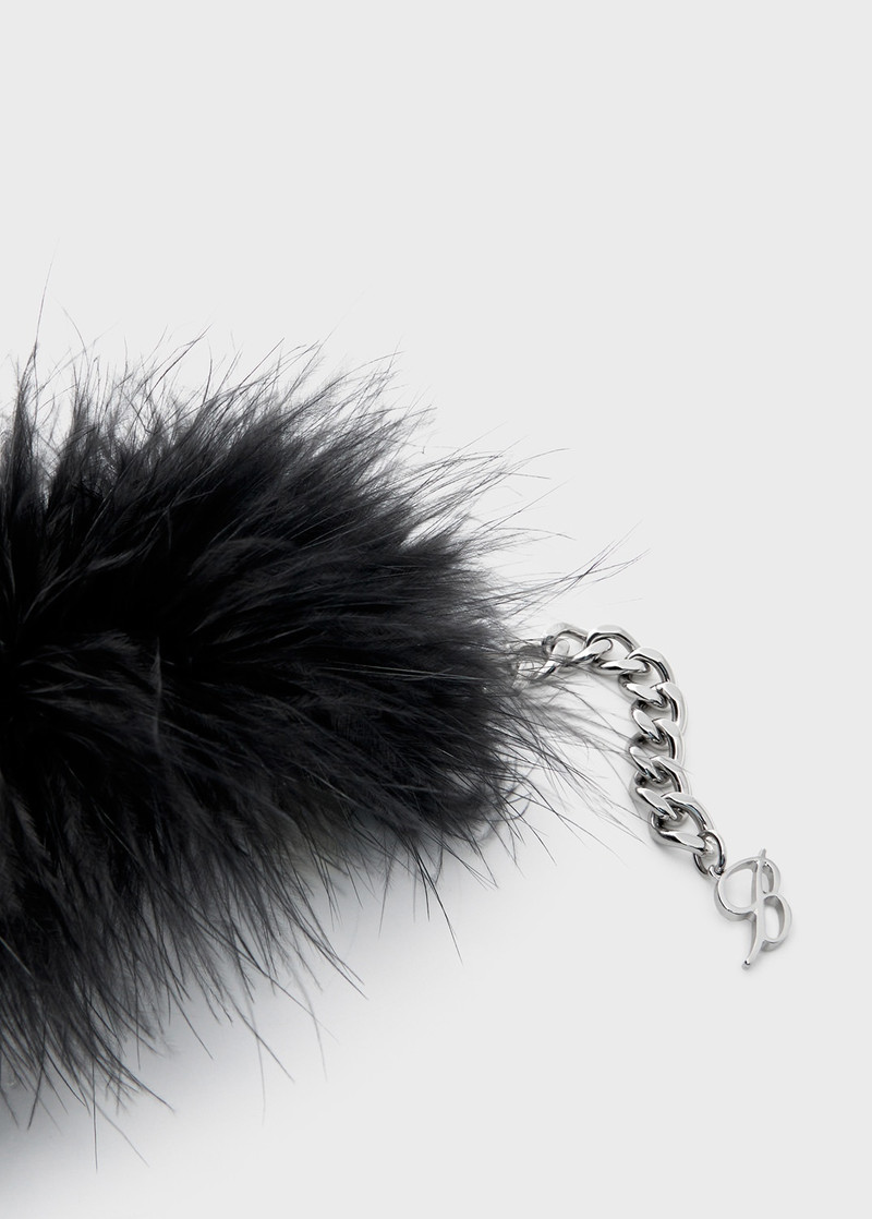 CHOKER WITH MARABOU FEATHERS 3