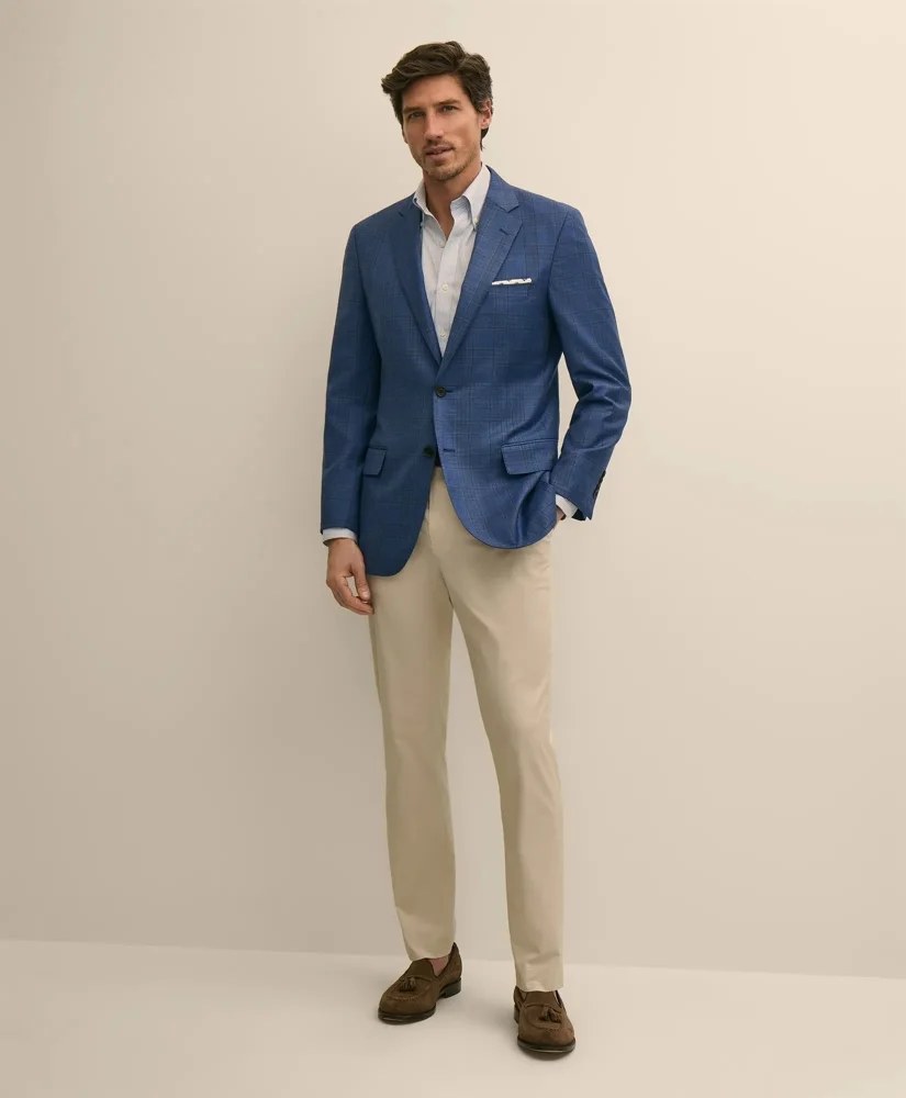 Traditional Fit Wool Check Sport Coat - 1
