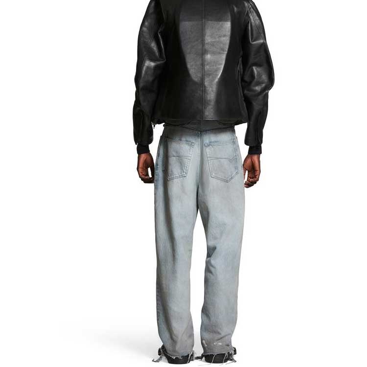 Balenciaga Baggy Pants 'Blue' 745213TDW144016 - 4