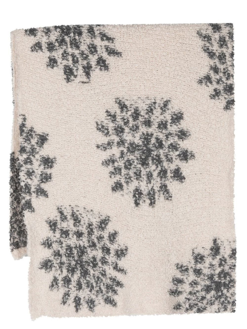 floral-knit scarf 1