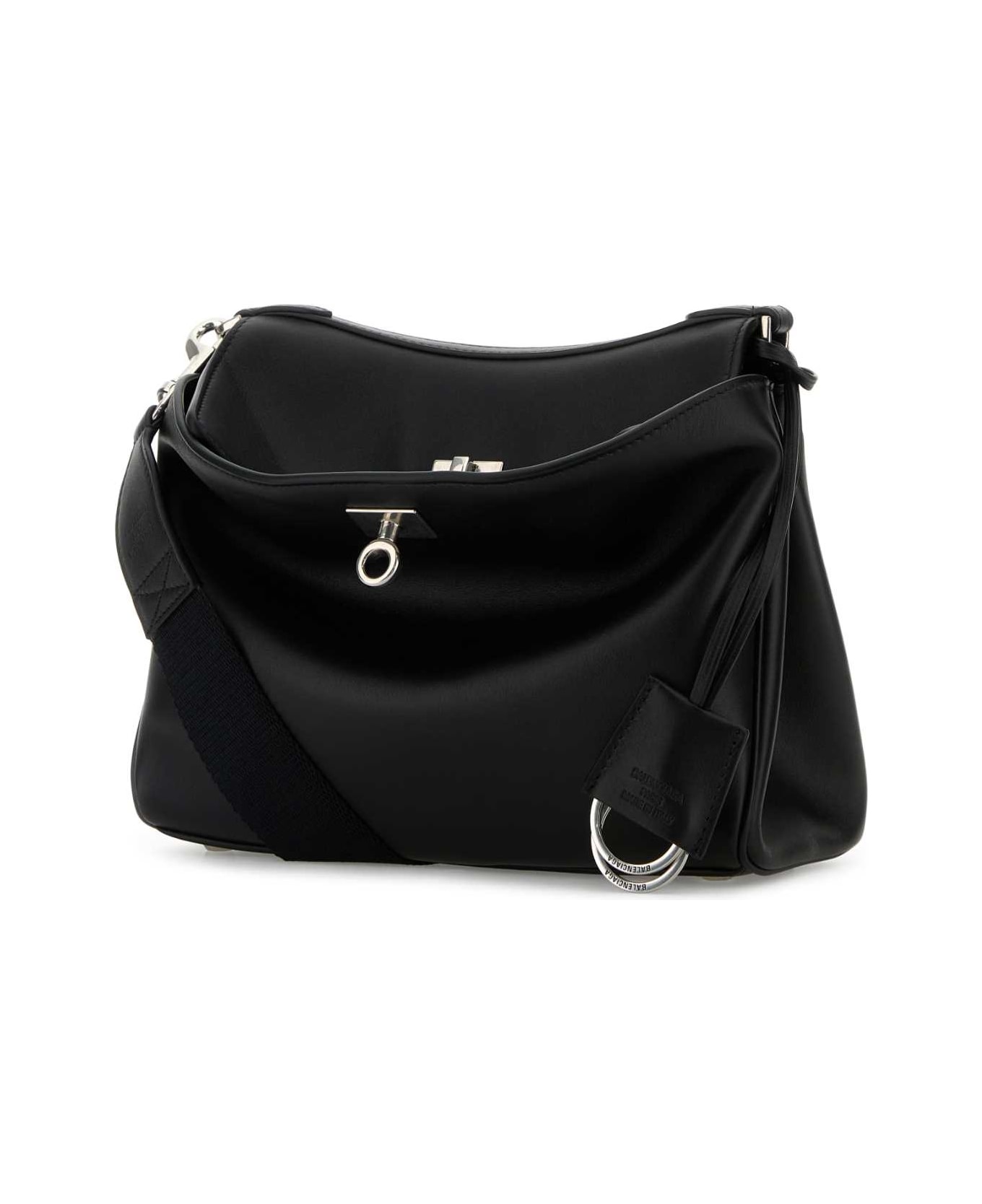 ショルダーバッグ BALENCIAGA BLACK LEATHER SMALL RODEO MESSENGER CROSSBODY BAG Balenciaga Men's Rodeo Small Calfskin Messenger Bag with