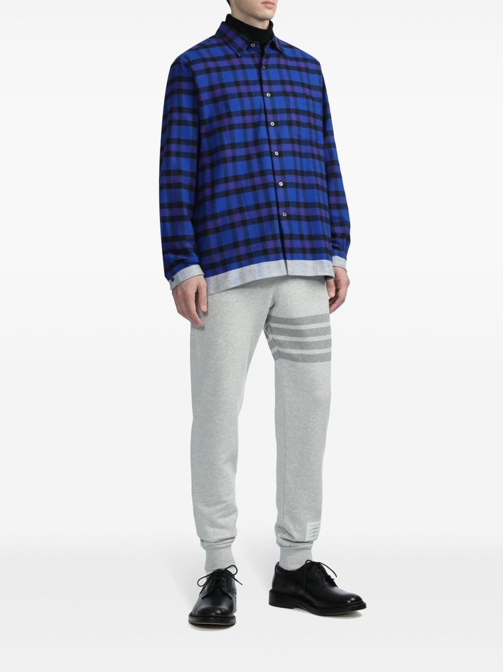 4-Bar stripe cotton track pants - 2