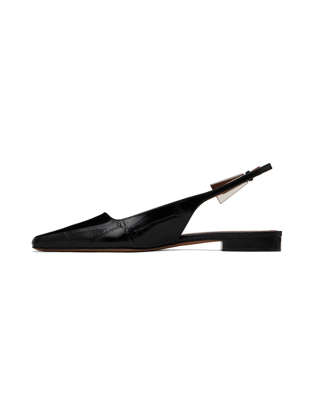 Burgundy Bettina Slingback Ballerina Flats - 3