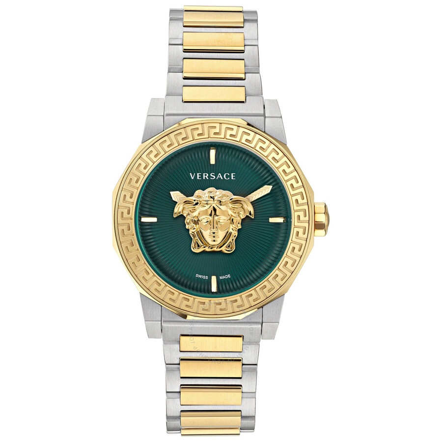 Versace Medusa Deco Quartz Green Dial Ladies Watch VE7B00323 - 1