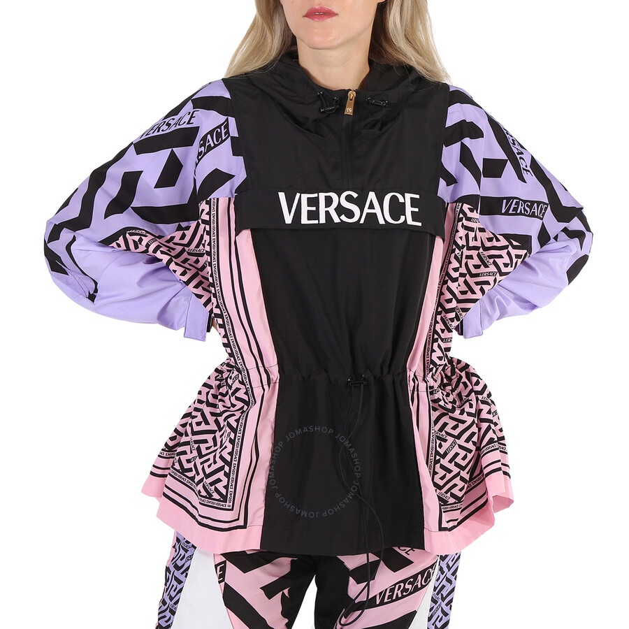 Versace Ladies Greca Combo Hooded Parka - 3