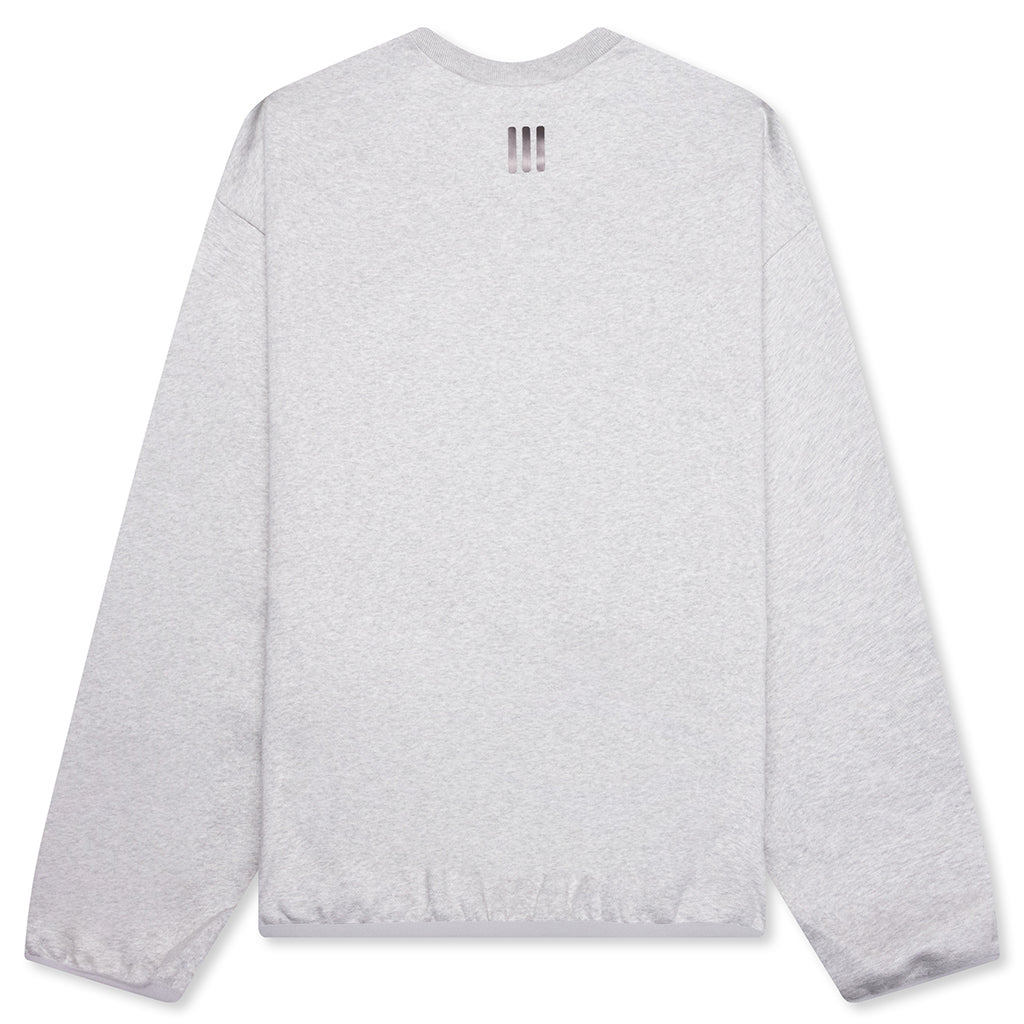 FEAR OF GOD ATHLETICS X ADIDAS COTTON FLEECE CREWNECK - HEATHER GREY - 2