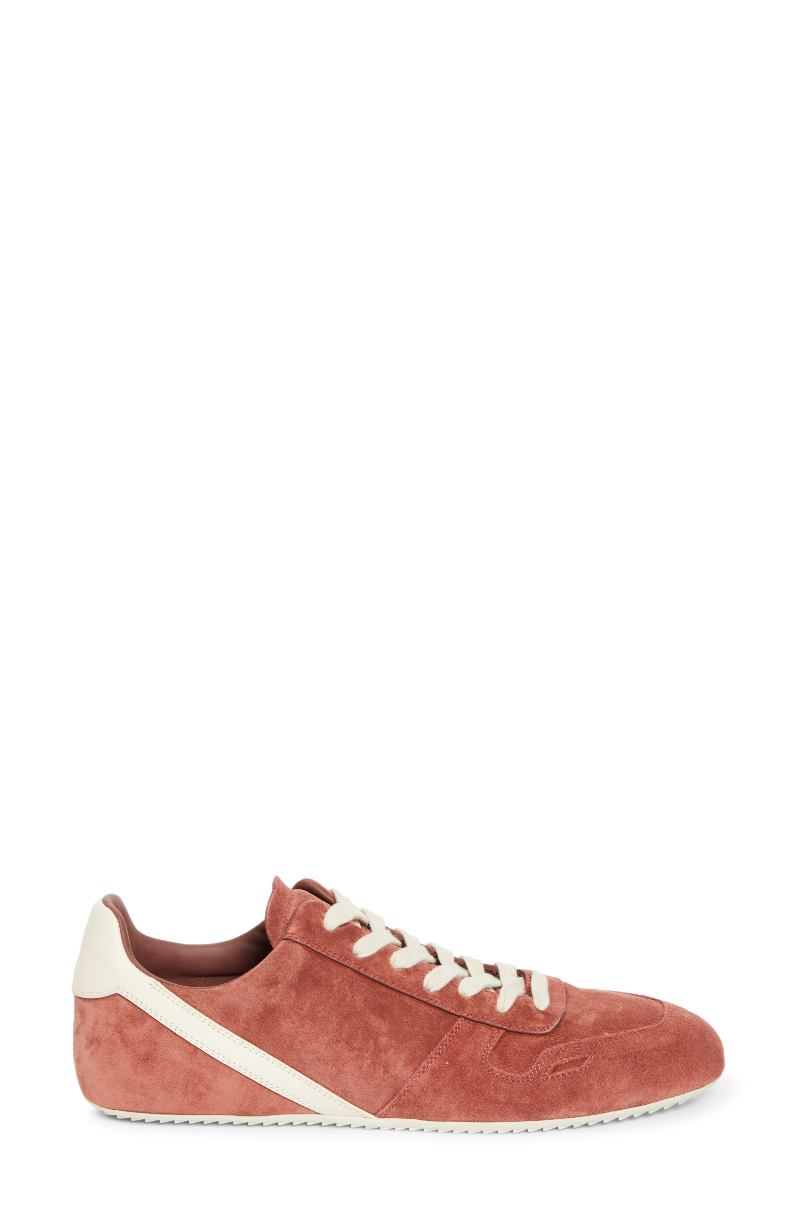 Rick Owens Minimal Low Top Sneaker in Rosewood/Milk/Milk at Nordstrom - 3