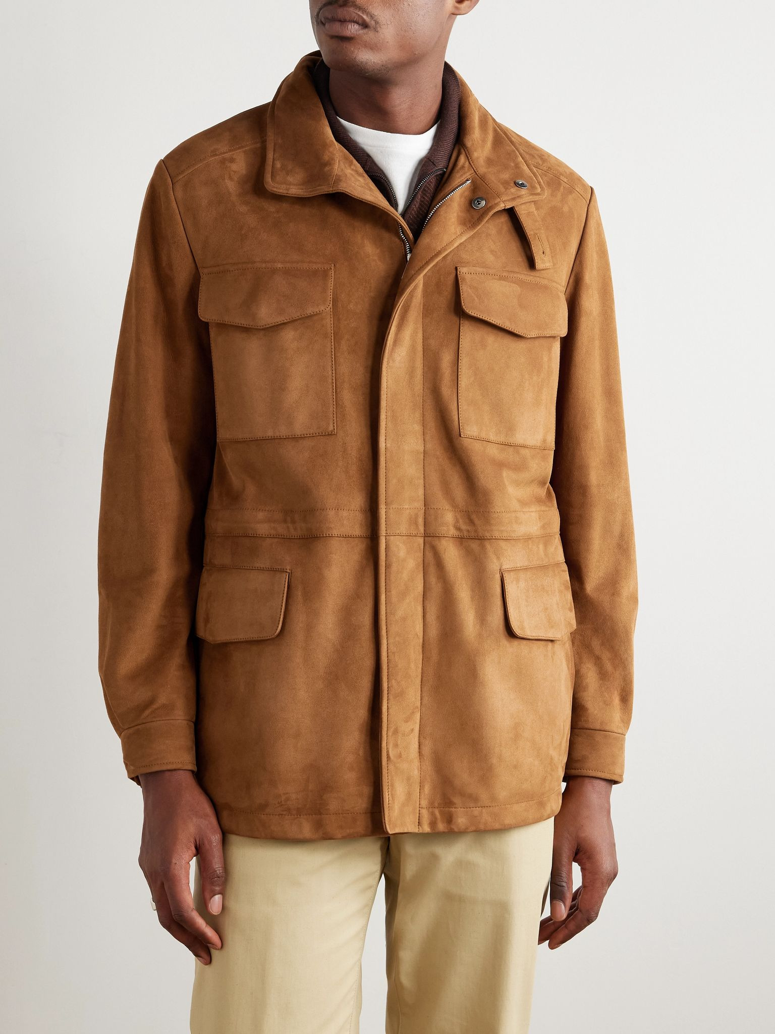 Suede Field Jacket Tan - 3