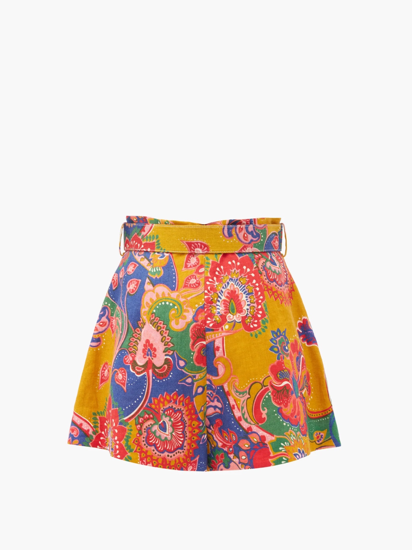 The Lovestruck belted floral-print shorts - 4