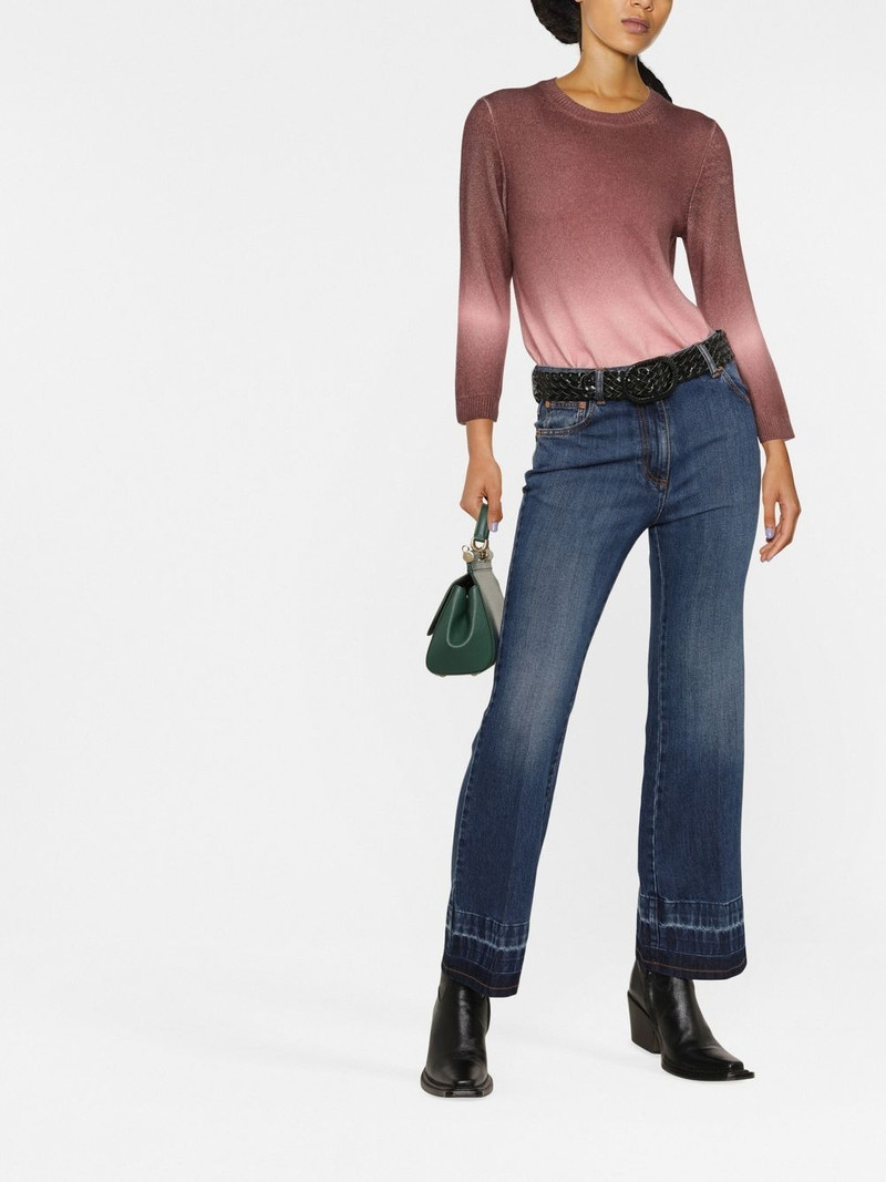 TORY BURCH ombrÃ©-effect cashmere jumper outlook