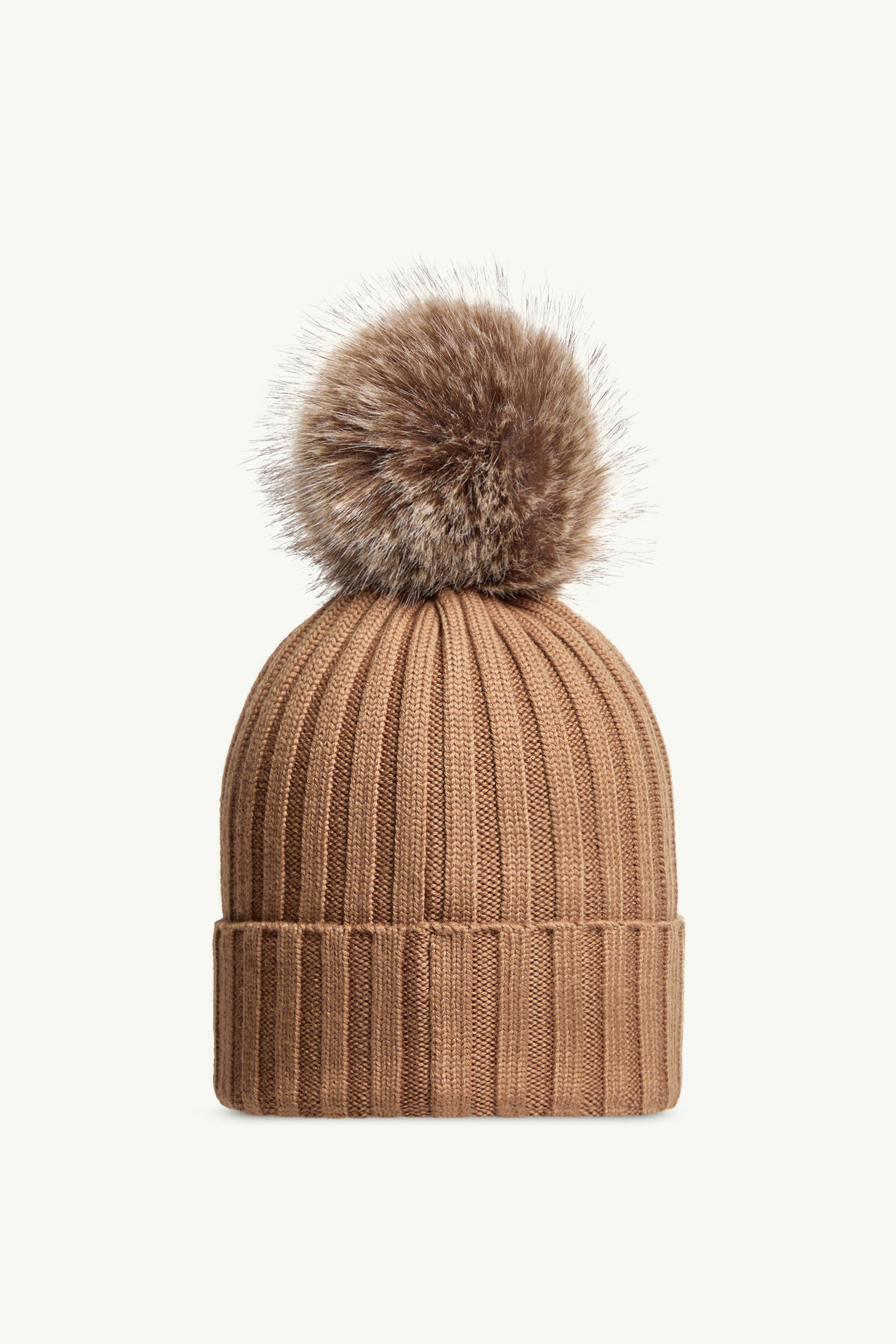 Wool Beanie with Pom Pom - 4