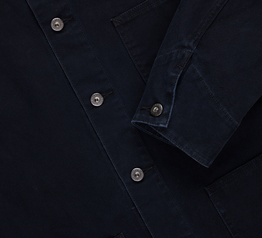 Chore Jacket - Black Stonewash Canvas - 4