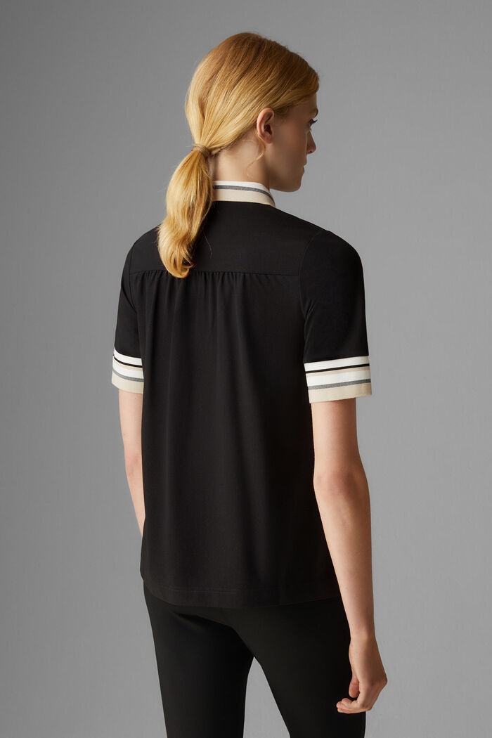 Zofie Piqué polo shirt in Black - 3