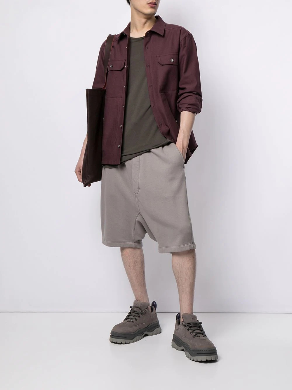 long-sleeve shirt jacket - 2