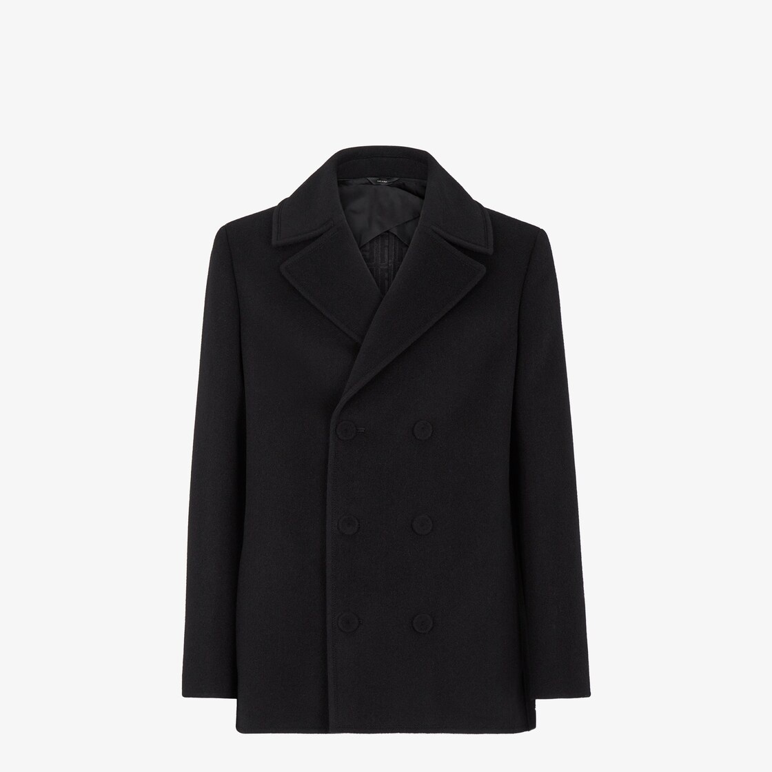 Black wool Peacoat - 1