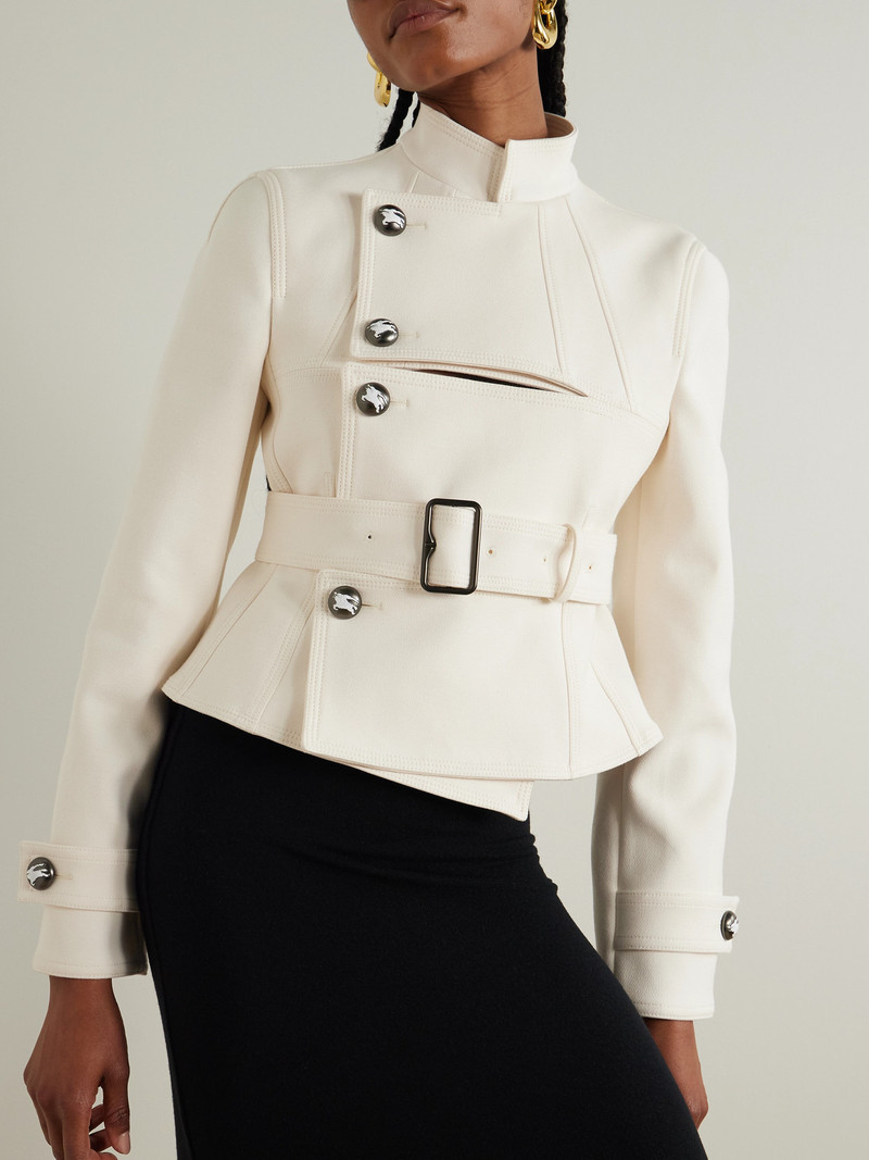 Embellished Belted Canvas Jacket 4