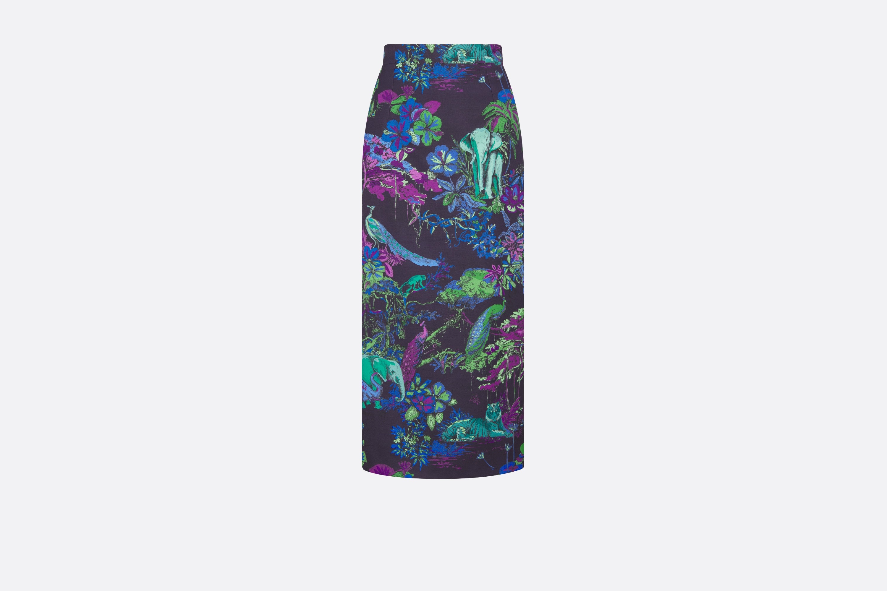 Mid-Length Straight-Cut Skirt - 1