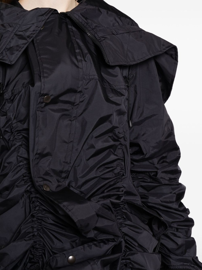 gathered-detail wool jacket 5