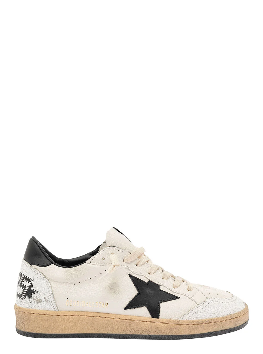 Golden Goose Men 'Ballstar' White Sneaker With Side Star Application In Leather Man - 1