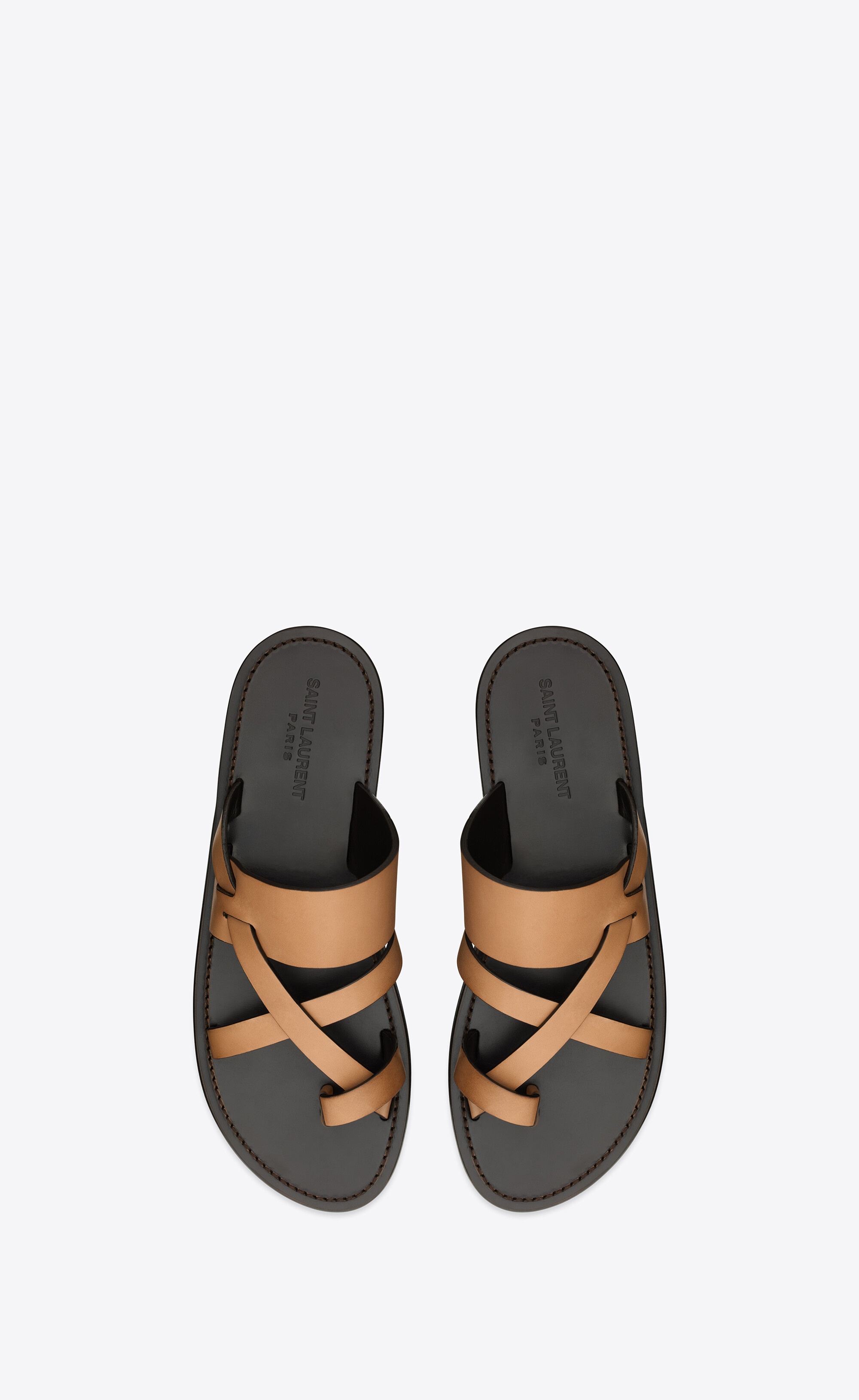 culver slides in smooth leather - 2