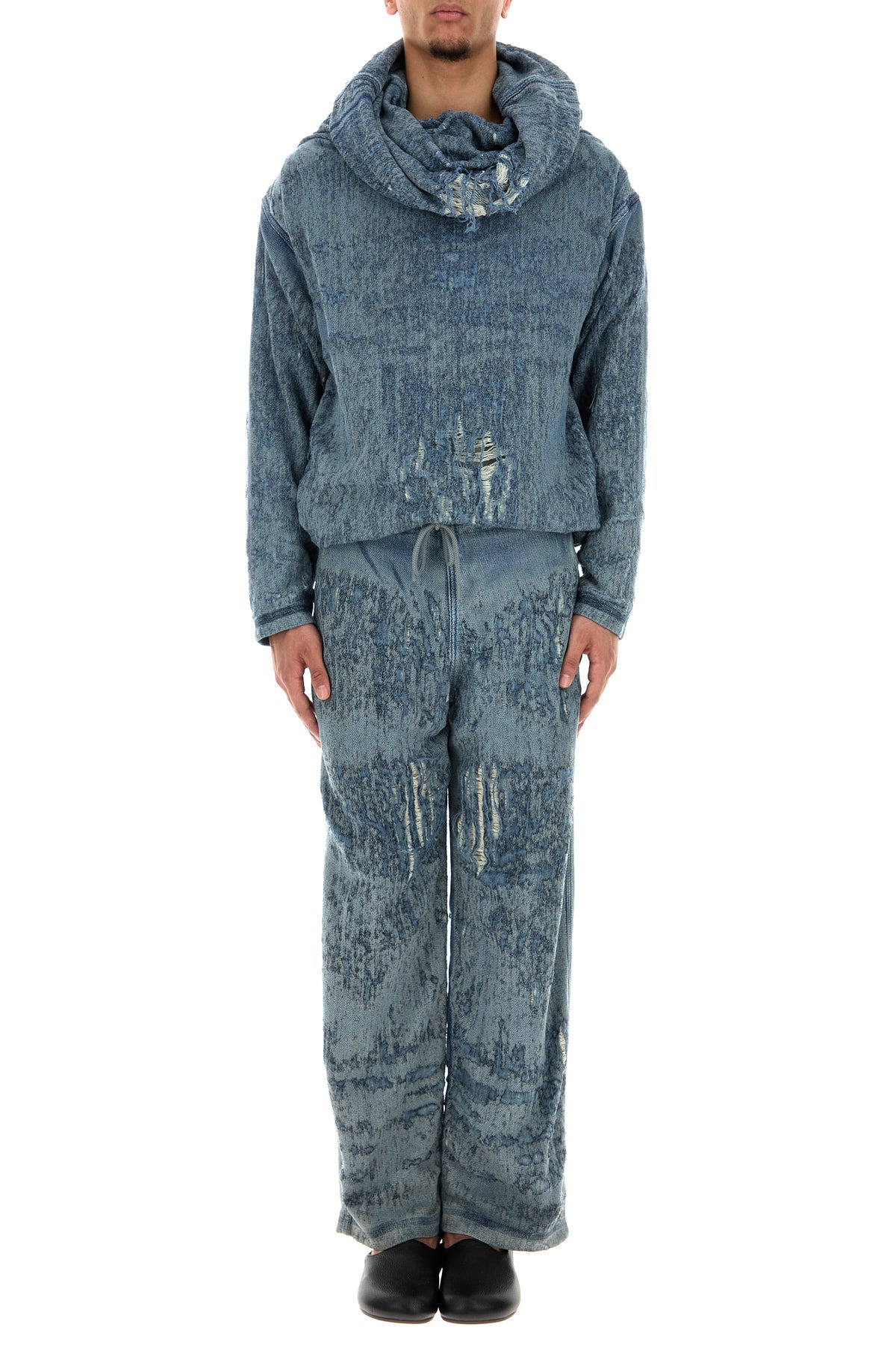 Stretch denim sweatshirt - 6