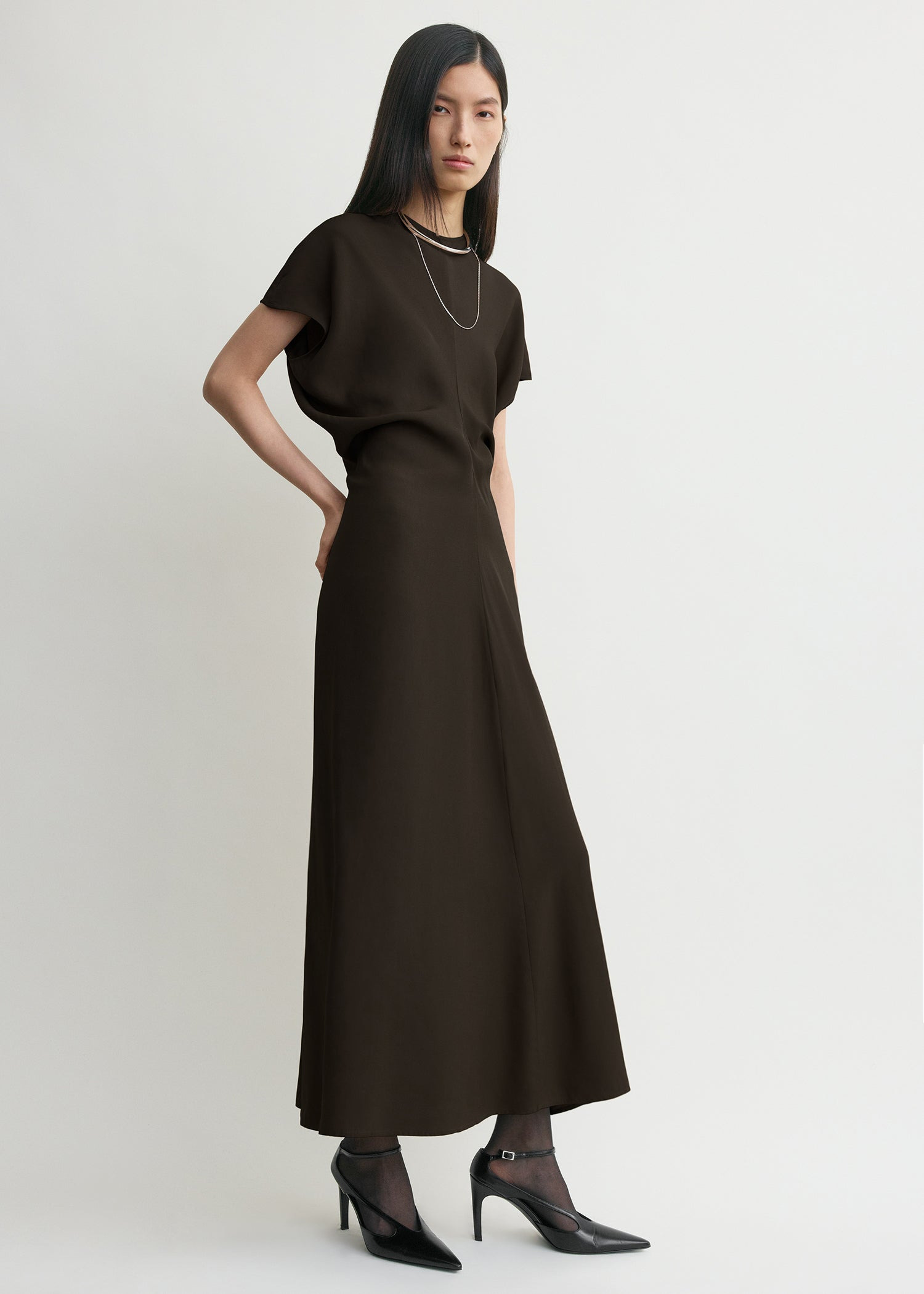 Slouch waist dress bark - 3