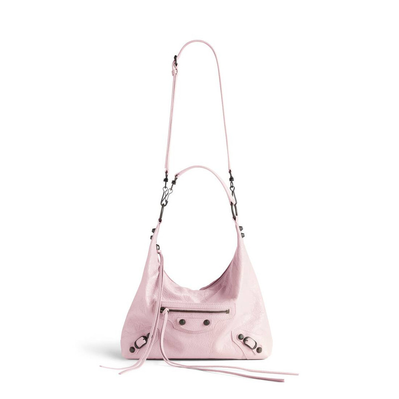 Women's Le City Hobo Bag Small in Petal Pink 4