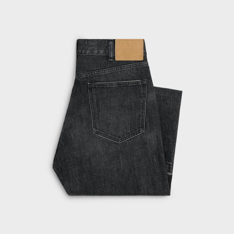 CELINE wesley jeans in black ice rinse wash denim outlook