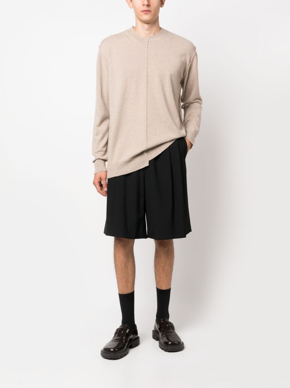 exposed-seam cashmere jumper - 2
