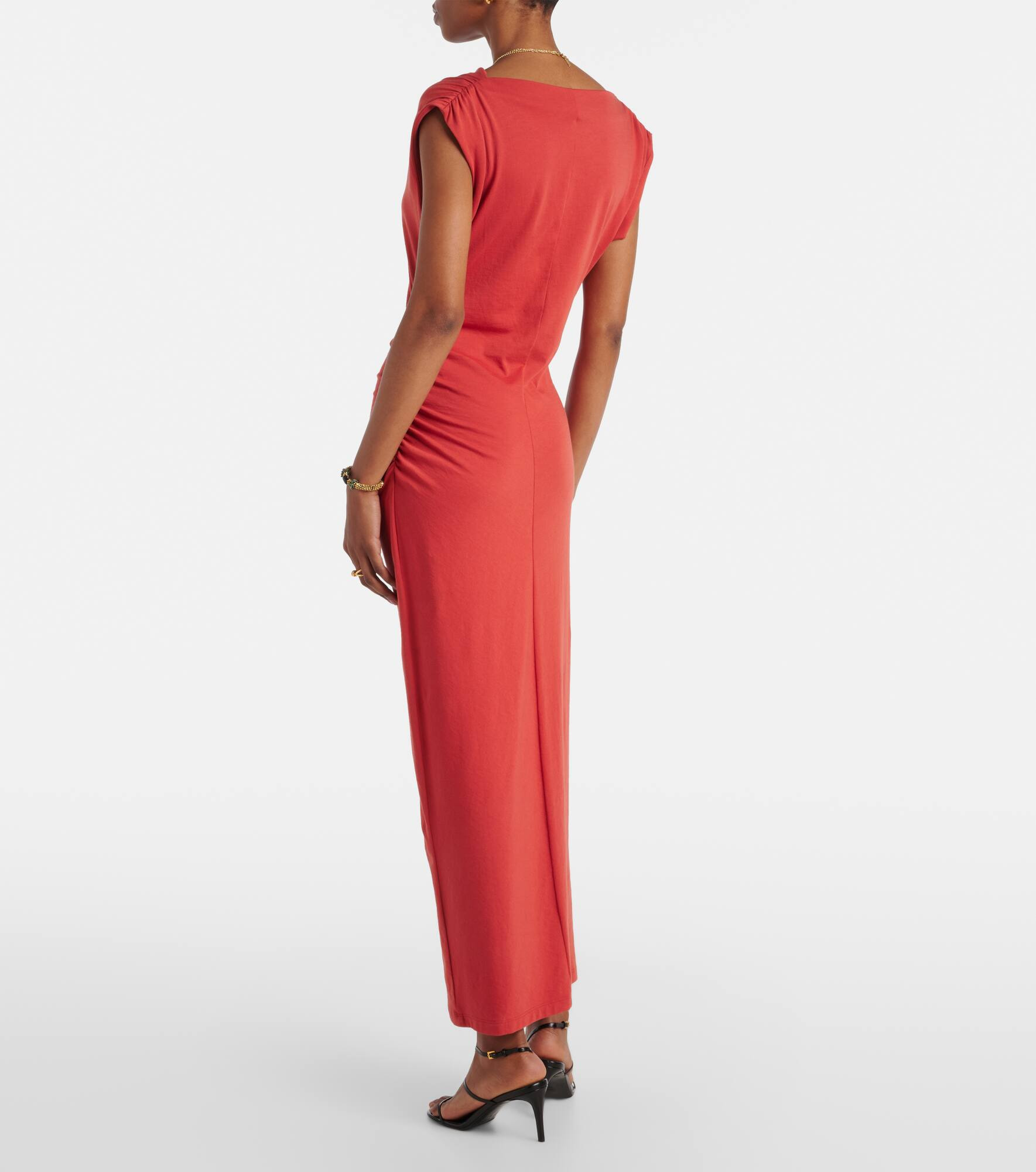 Cotton jersey maxi dress - 3