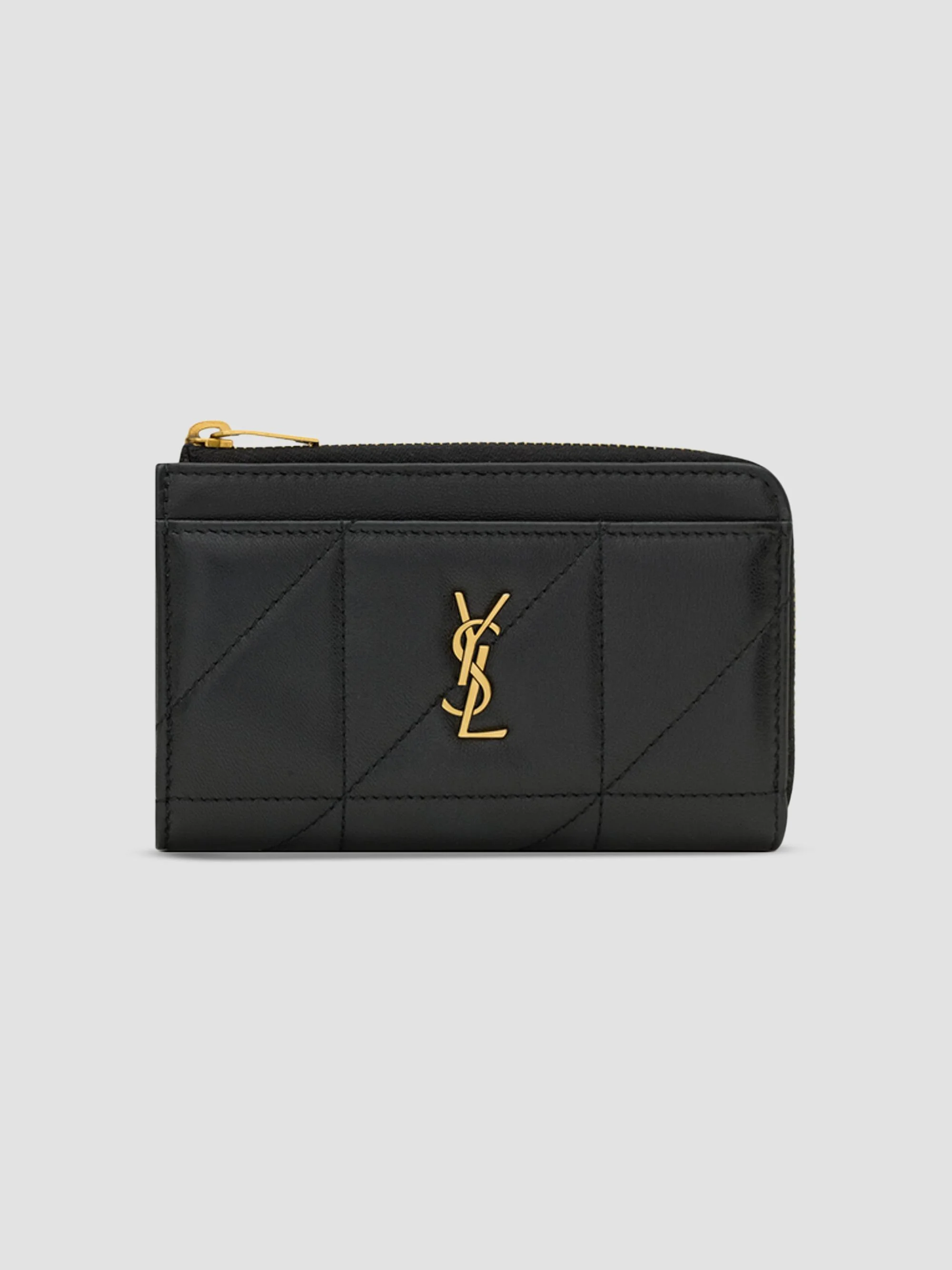 Women's Jamie Zip Card Case - Black - 1