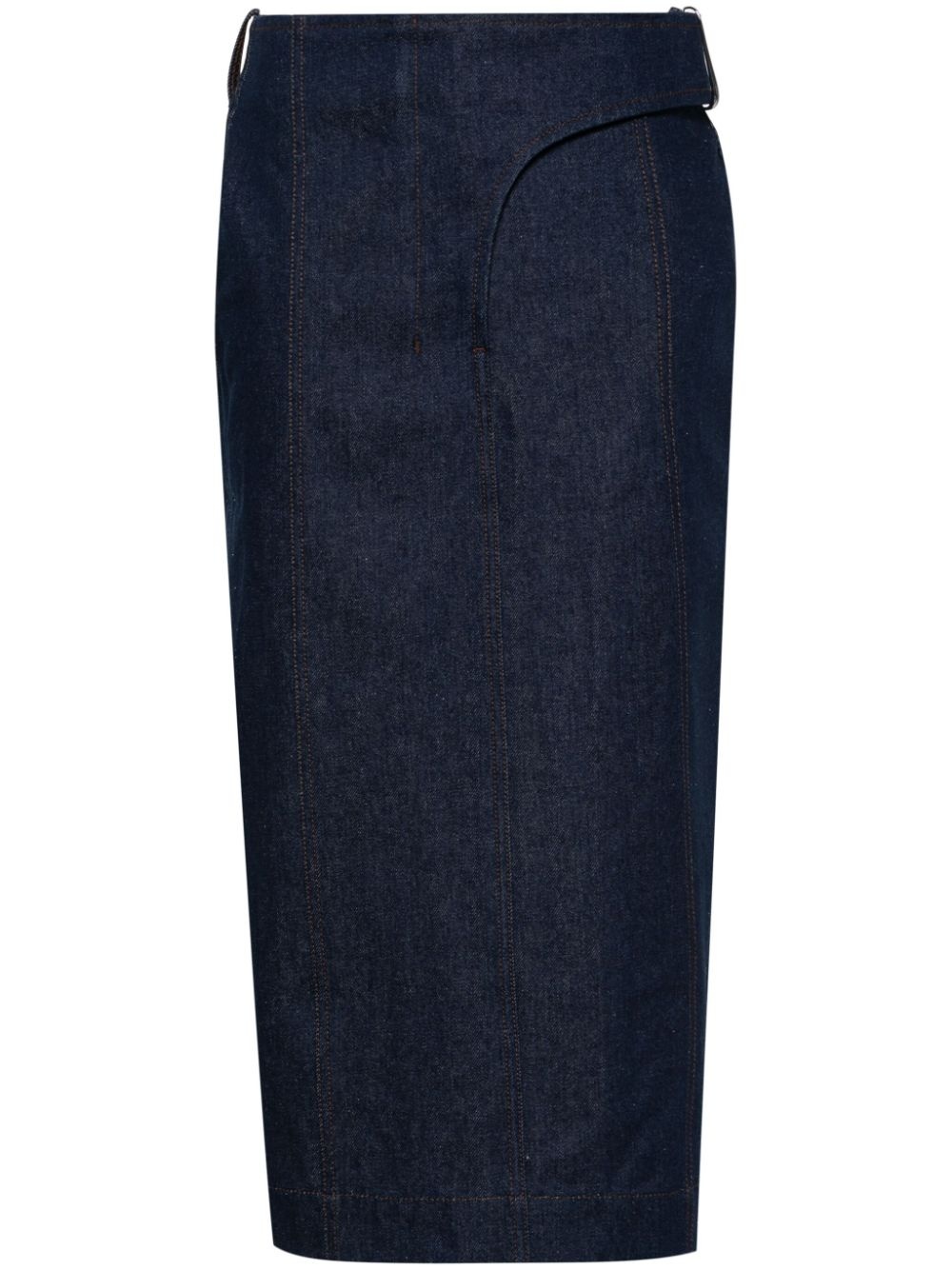 La Jupe de-Nimes Obra denim midi skirt - 1