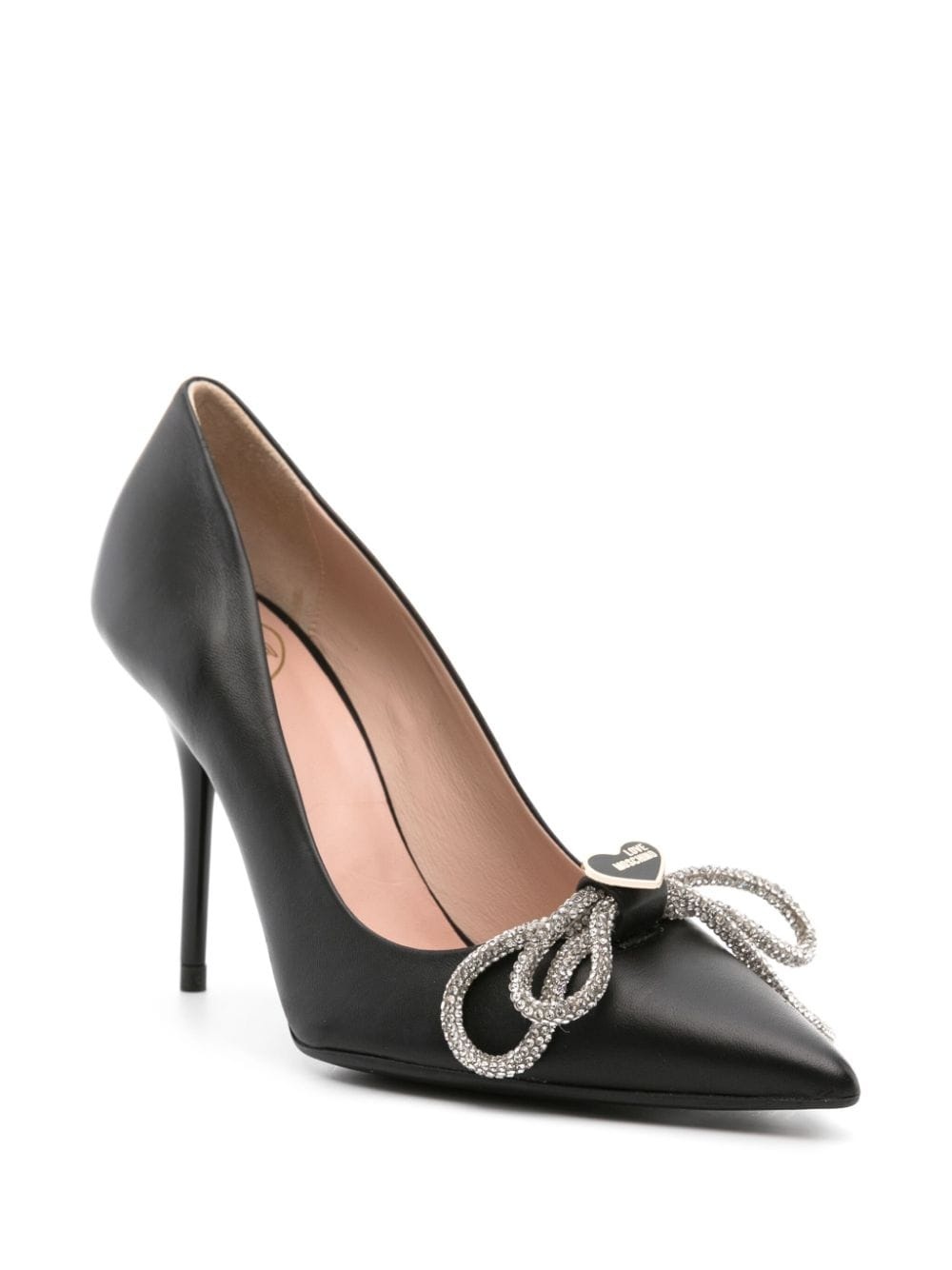 logo-plaque bow 100mm pumps - 2
