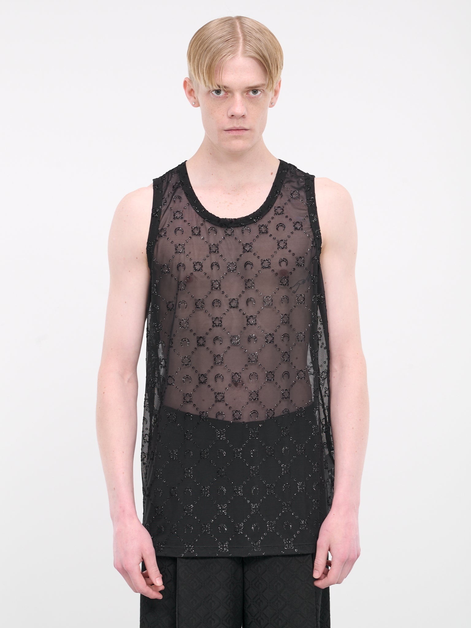 Monogram Mesh Tank Top - 1