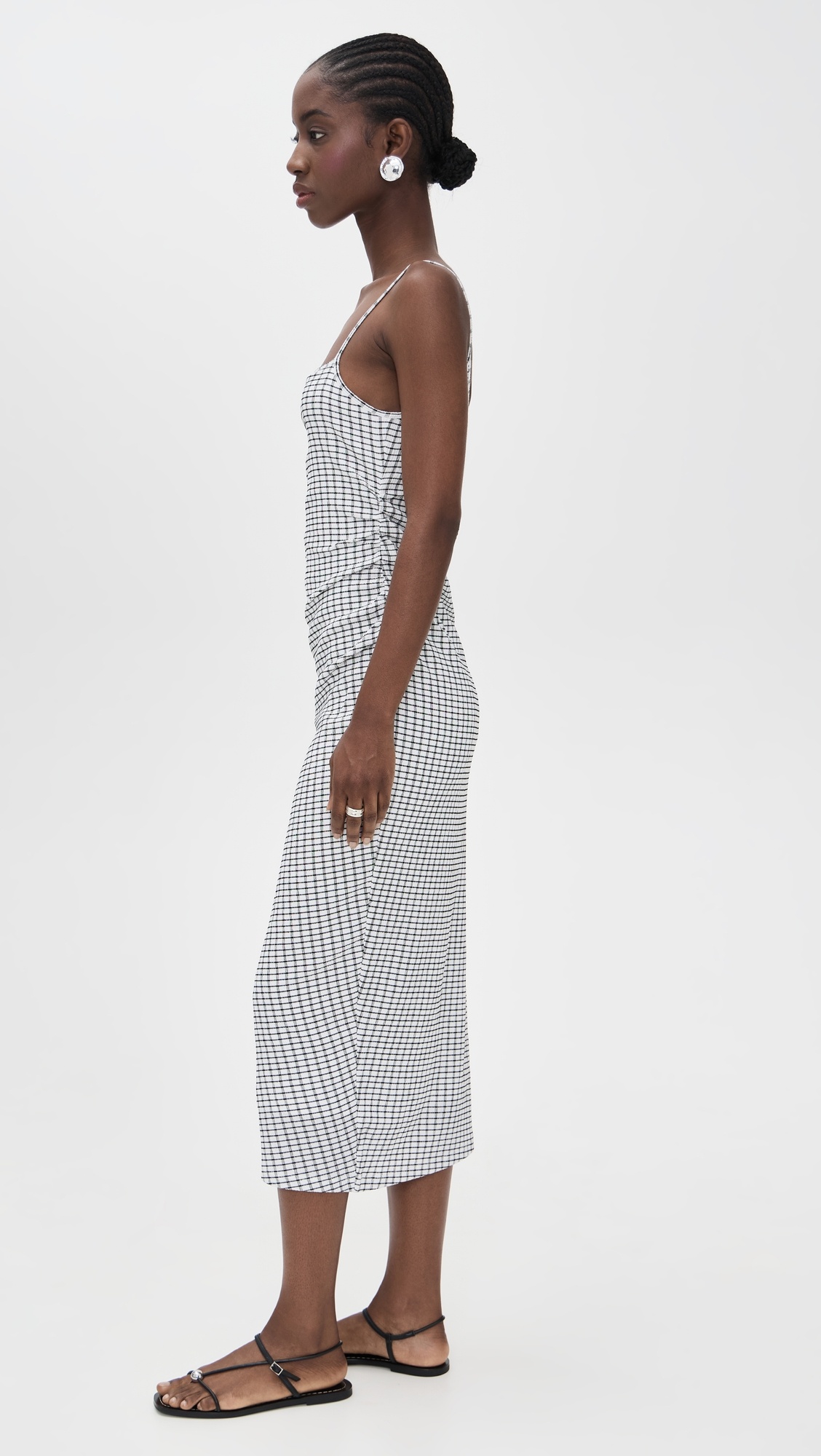 Side Rouche Tank Dress - 3