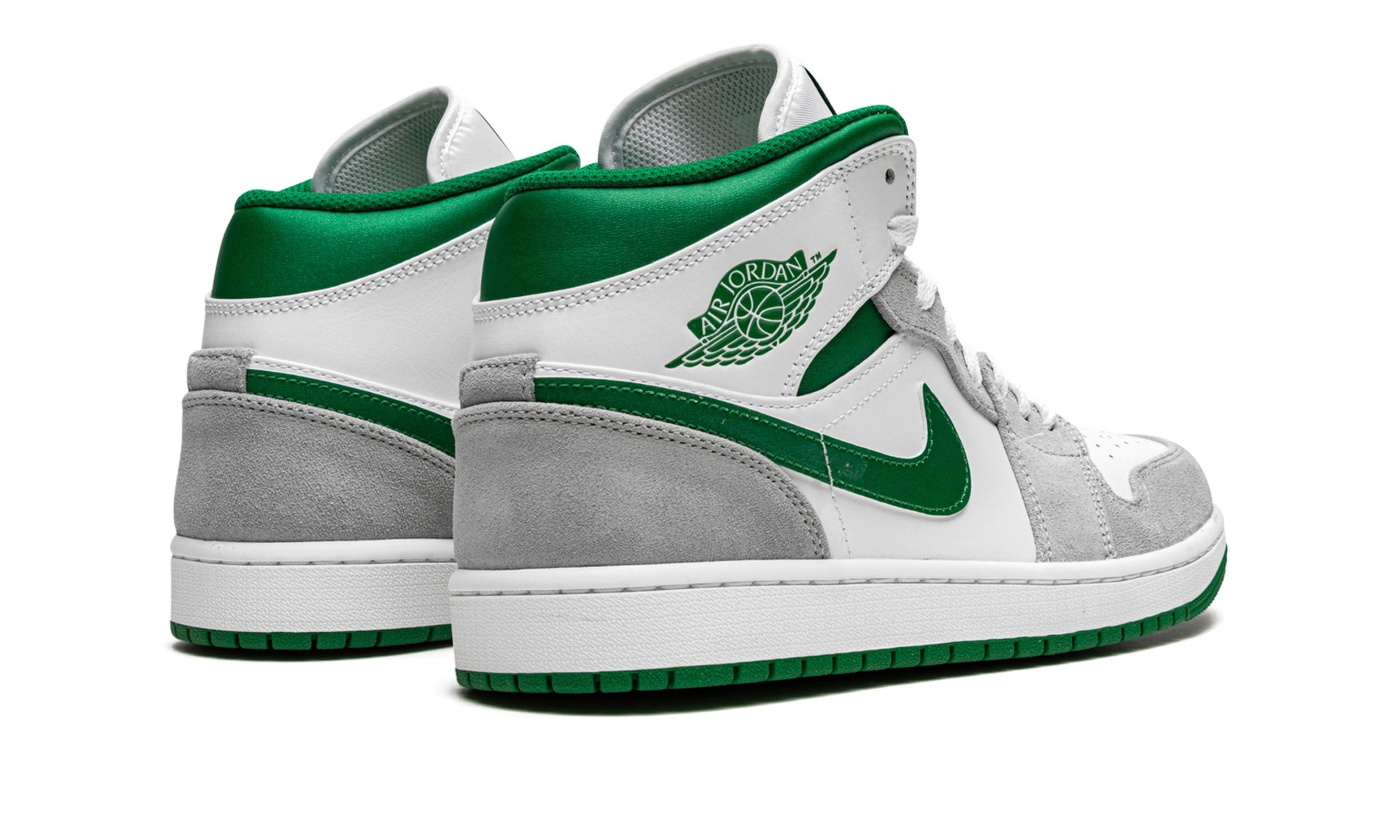 Air Jordan 1 MID SE "Grey / Pine Green / White" - 3